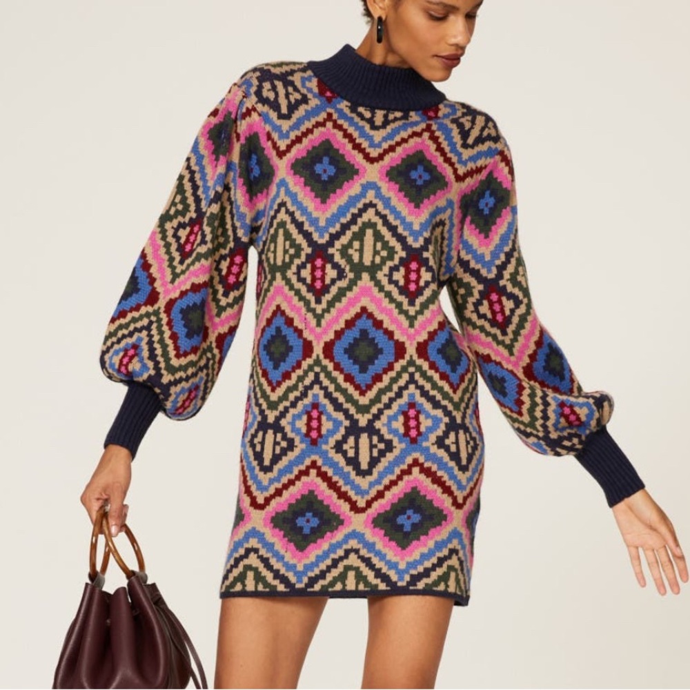 FARM Rio Rauti Sweater Dress - Picture 2 of 7